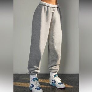 Joah Brown Oversized Jogger in Classic Grey French Terry. Size XS/S. Brand New